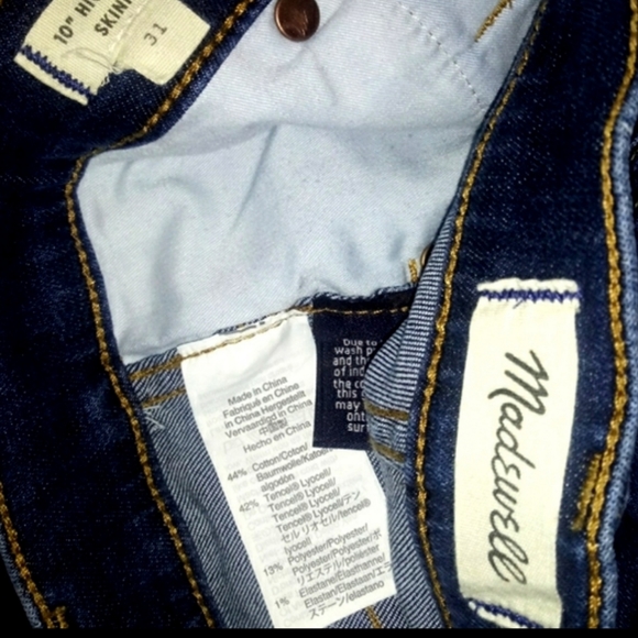 Madewell Jeans Size 31 High Rise Skinny Leg NWOT - Picture 12 of 14